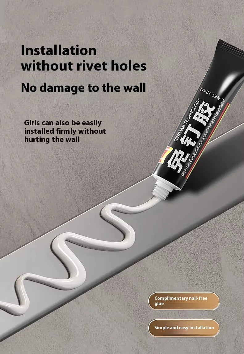 Kitchen and bathroom storage rack, washbasin rack, suction cup mirror, front rack, bathroom sink, faucet, wall mounted