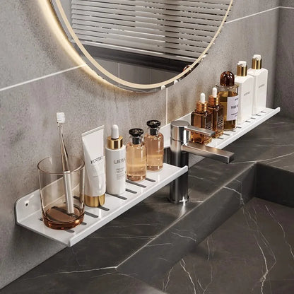 Kitchen and bathroom storage rack, washbasin rack, suction cup mirror, front rack, bathroom sink, faucet, wall mounted