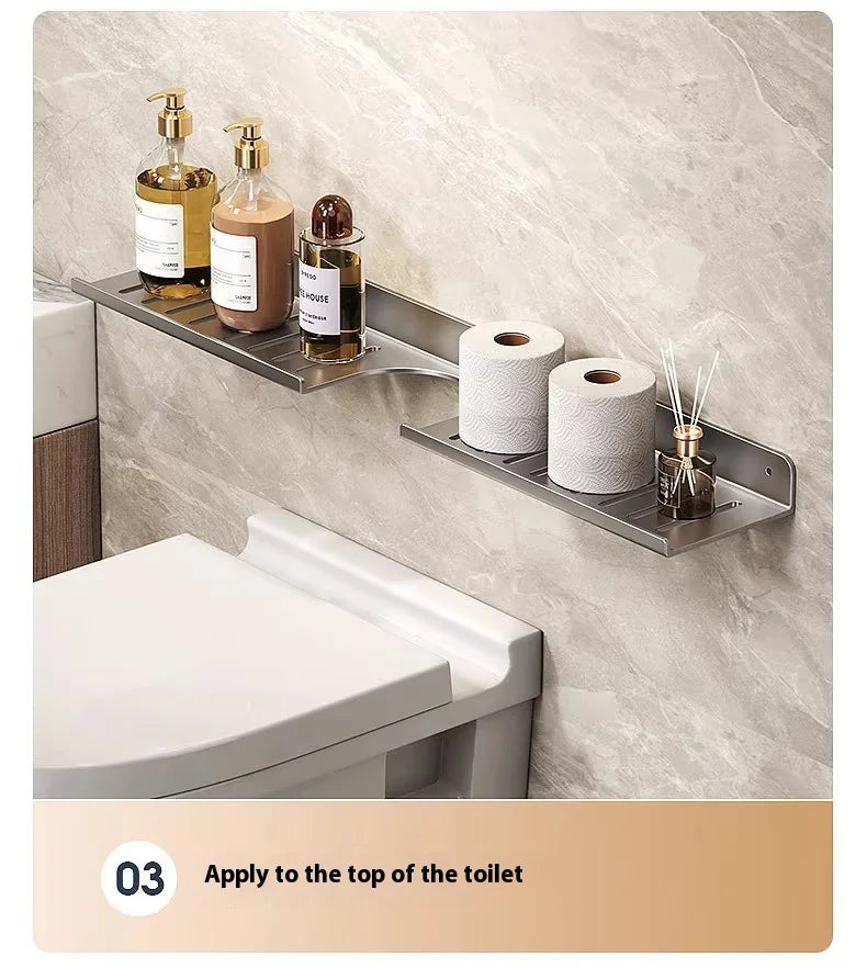 Kitchen and bathroom storage rack, washbasin rack, suction cup mirror, front rack, bathroom sink, faucet, wall mounted