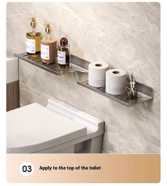 Kitchen and bathroom storage rack, washbasin rack, suction cup mirror, front rack, bathroom sink, faucet, wall mounted